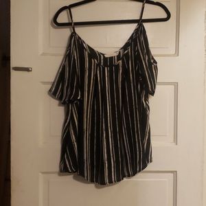 Cold Shoulder Flowy Top